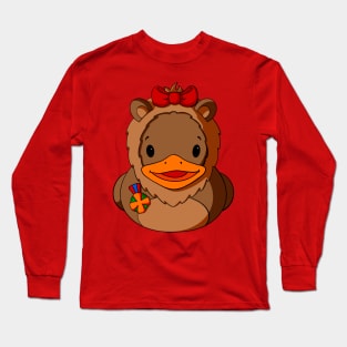 The Cowardly Lion Rubber Duck Long Sleeve T-Shirt